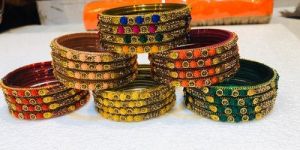 Stone Glass Bangles