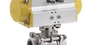 3 Pc. Ball Valve With Pneumatic Rotery Actuator