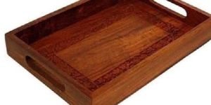 Rectangular Shape Wooden Tray