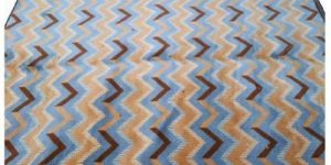 Green Chevron Luxury Carpet