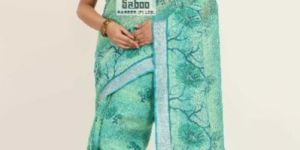 Linen Digital Printed Saree