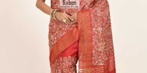 Tussar Silk Embroidered Saree
