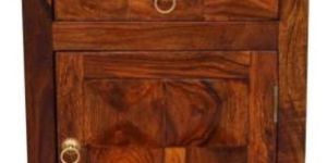 Wooden Bedside Box with Drawer