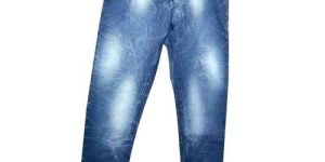 Mens Faded Denim Jeans