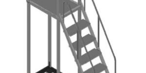 Aluminum Trolley Step Ladder