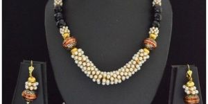 Meenakari Pearl Necklace