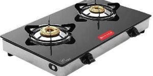CARVES 2 Burner Digital Glass Gas Stove