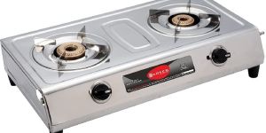 CARVES 2 Burner Stainless Steel LPG Gas Stove