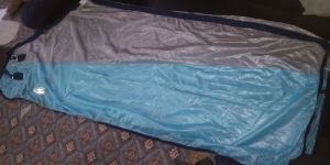 Mesh Rug in Sky Blue and Gray