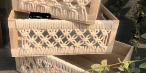 Cotton Macrame Basket