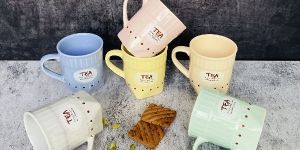 KHURJA CERAMIC Premium Quality Tea Set of 6 Piece
