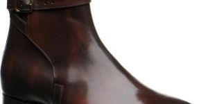 Brown Leather Jodhpur Boots for Men