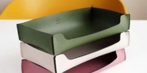 RAW WHITE OFFICE LEATHER ACCESSORIES