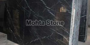 Zebra Black Marble Slabs