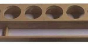 6 Hole Wooden Test Tube Stand