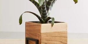Metal And Wood Planter