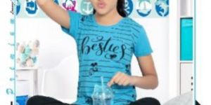 Kids Girls Night Suits Half Sleeve