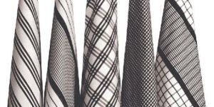 Black Checked Tea Towel