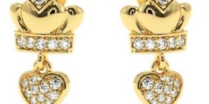 Certified Gold Diamond Earrings for Ladies on This Valentines