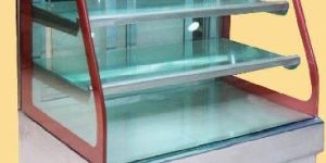 J Type Bend Glass Display Counters