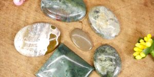 Moss Agate Semi Precious Stone