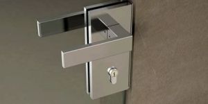 Glass Door Handles with Lock