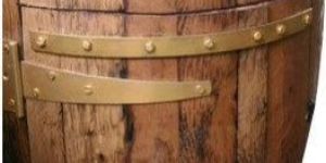 Vintage Oak Wooden Barrel