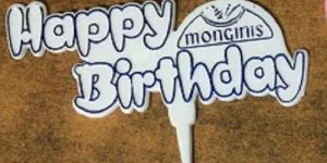 Plastic Birthday Tag