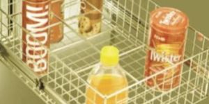 SS Designer Bottle Rack Basket