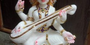 Marble Saraswati Statue