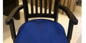 Sheesham Wood Armrest Cushion Chair