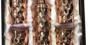 Copper Bottle Glass Set