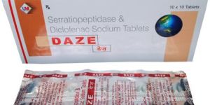 DAZE Serratiopeptidase & Diclofenac Sodium Tablets