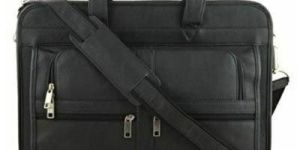 Black Leather Office Bag