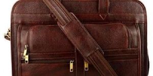 Tan Leather Office Bag