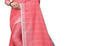 Linen Check Sarees