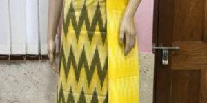 Pure Ikkat Cotton Printed Duppata