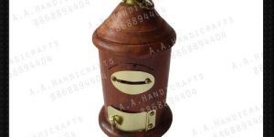 Post Box Type Wooden Money Bank Box