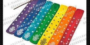 Rainbow Colored Wooden Incense Stick Holder