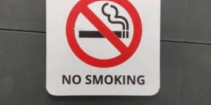 No Smoking Sign Board