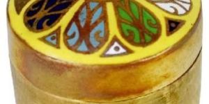 Brass Handmade Round Bread Box