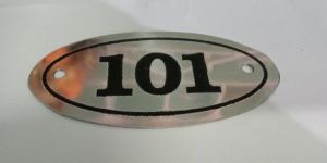 Stainless Steel Number Plate