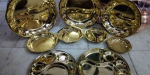 Brass Parat and Plate Set
