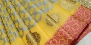 Muslin Banarasi Silk Saree