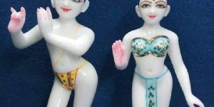 Marble Radha Krishna Statue