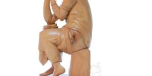 Wooden Lady Sculpture