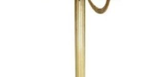 Shiny Brass Plated Aluminum Candle Stand