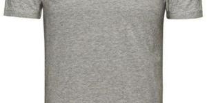 Mens Grey Round Neck T-Shirts