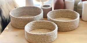 Jute Round Tray