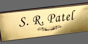 Stainless Steel Name Plate